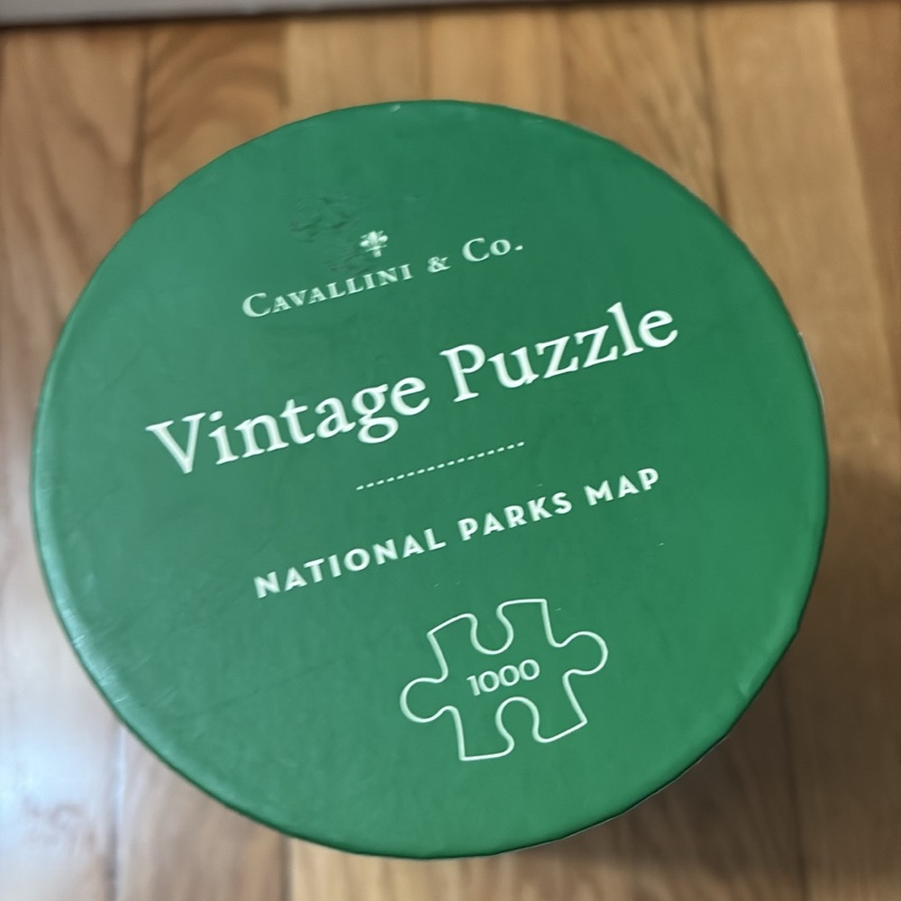 Cavallini & Co. 1000 Piece Puzzle - National Parks Map - Picture 2 of 5